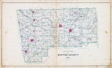 Benton County Outline Map, Benton County 1903